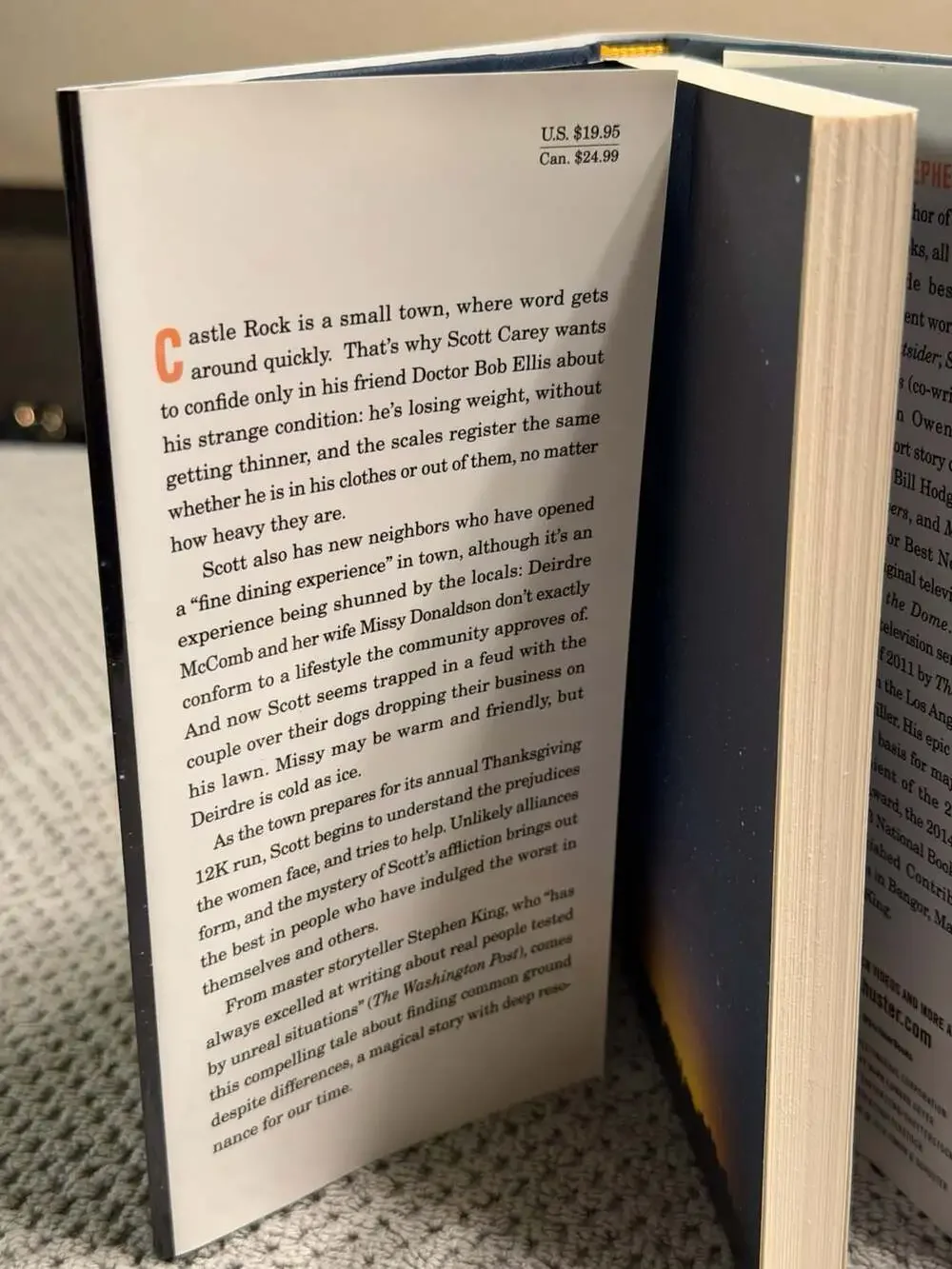 The Girl Who Loved Tom Gordon Stephen King & Elevation First Edition Hardcover